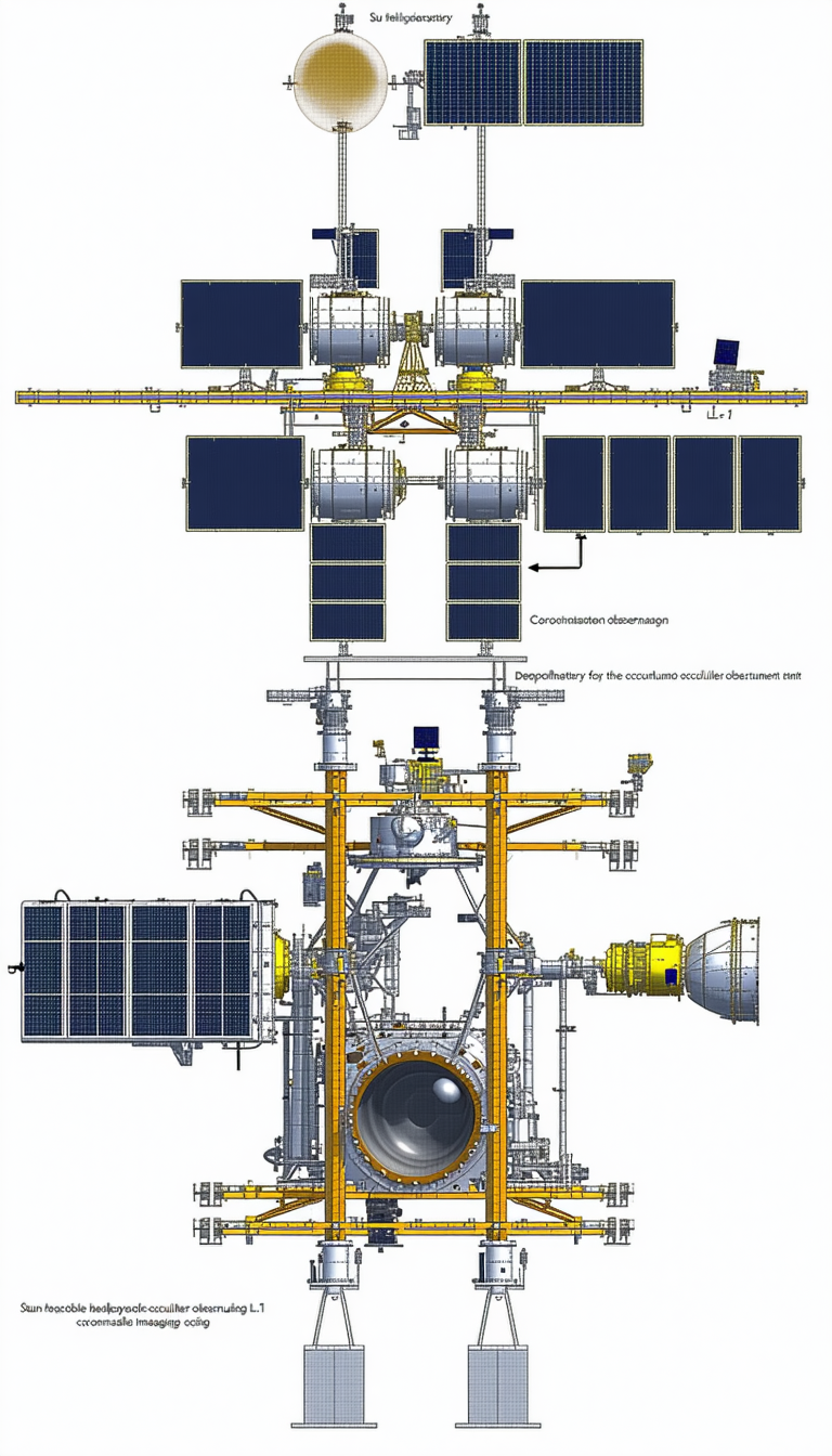 spacecraft shown detailed drawing