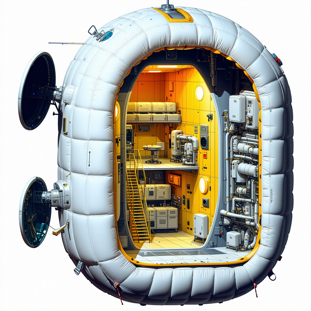 The Image Is A Computer-generated (cgi) Drawing Of A Space Station