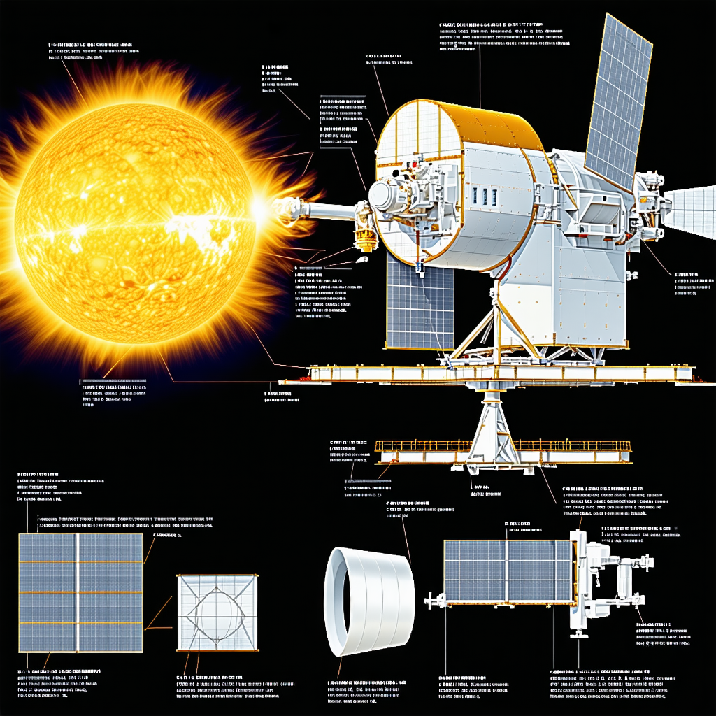A Diagram Is Shown Of A Spacecraft, With Various Parts Labeled