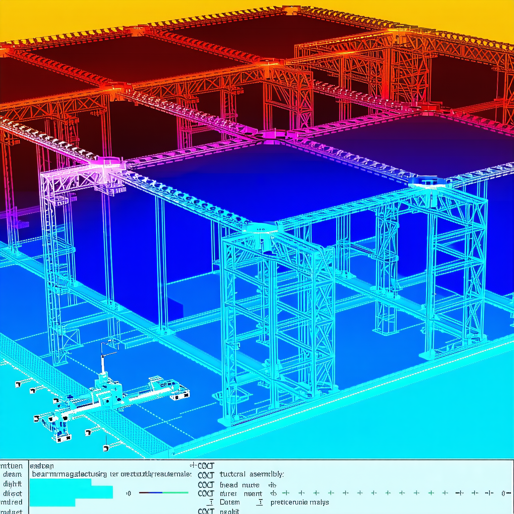 The Image Is A 3d Model Of A Building, Likely A Warehouse Or A Factory