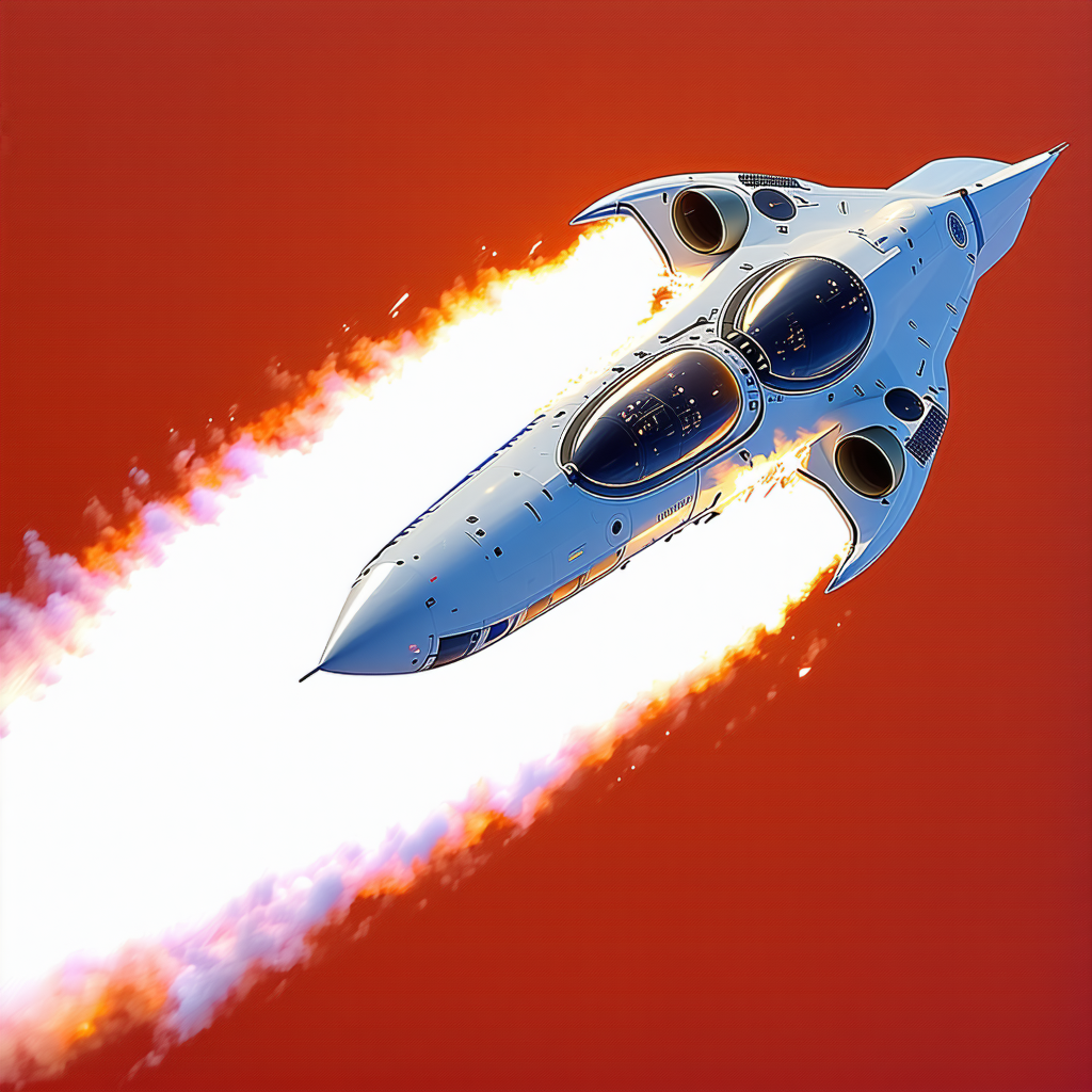 A White Jet Is Flying Through The Air, Leaving A Trail Of Smoke Behind It