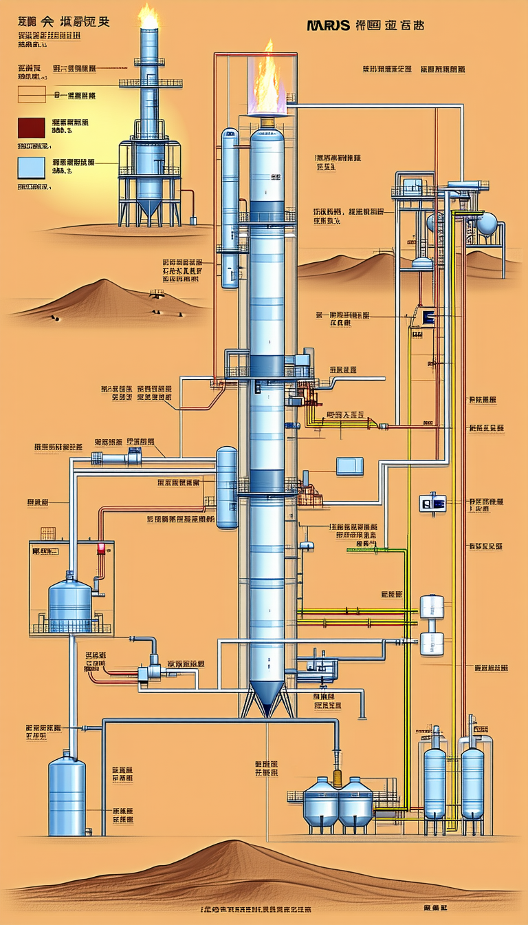 A Large Industrial Plant Is Shown In A Detailed Drawing