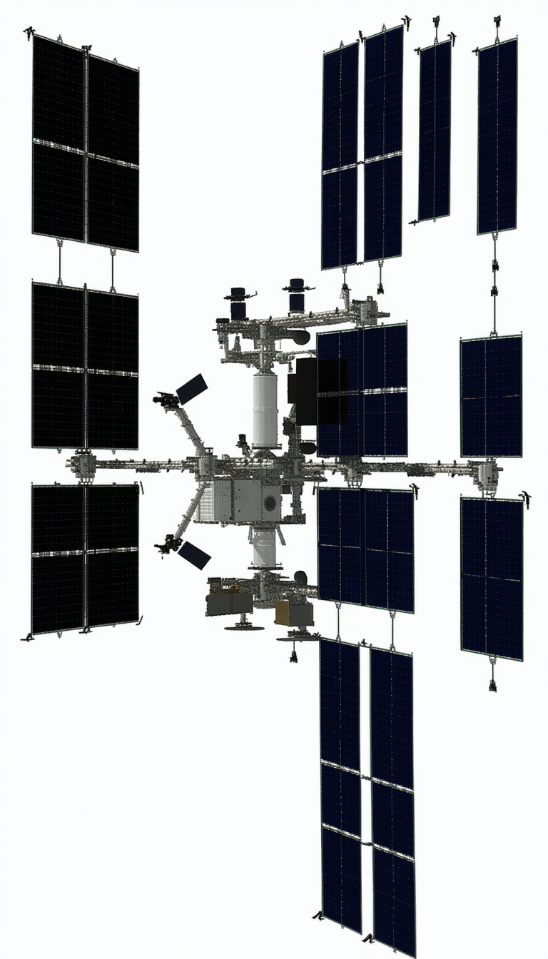 A Large Spacecraft Is Shown In A White And Black Image