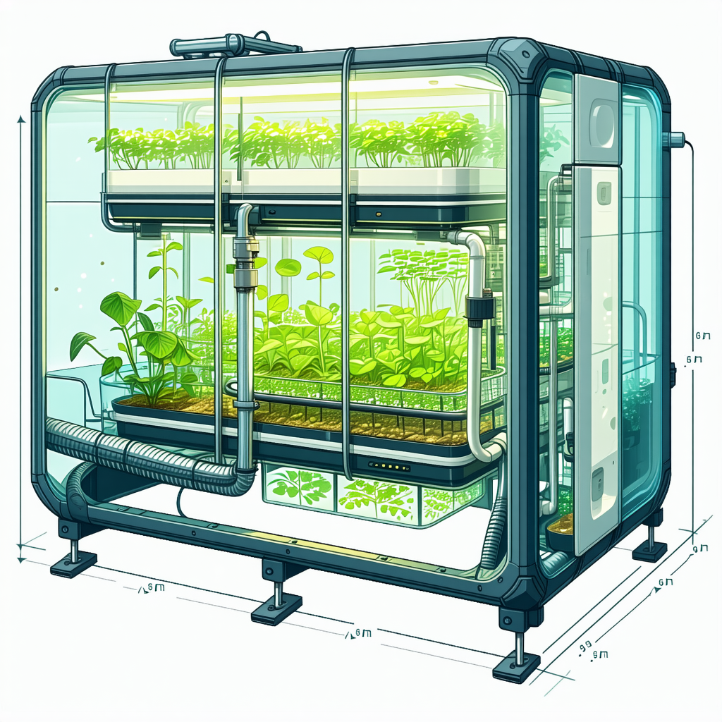The Image Is A Drawing Of A Greenhouse With A Variety Of Plants Growing Inside