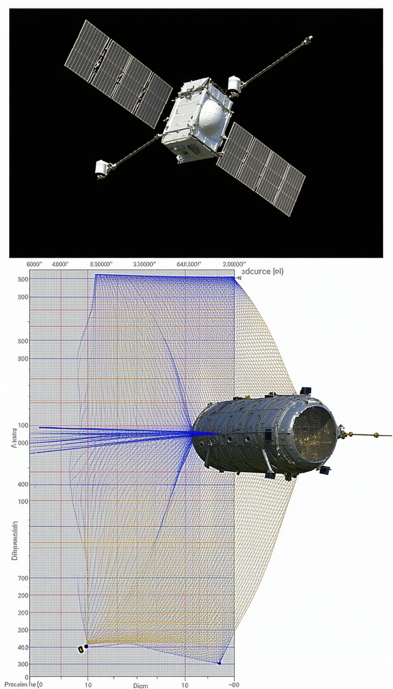 A Space Shuttle Is Shown In Two Different Ways