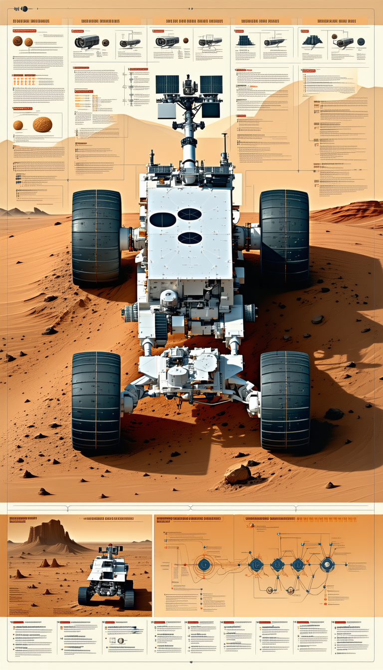 A Large White Robot Is Shown In A Desert Setting