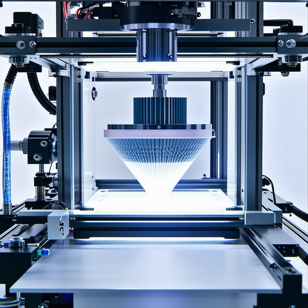 A Machine Is Shown In The Image, With A Blue Cord Plugged Into It