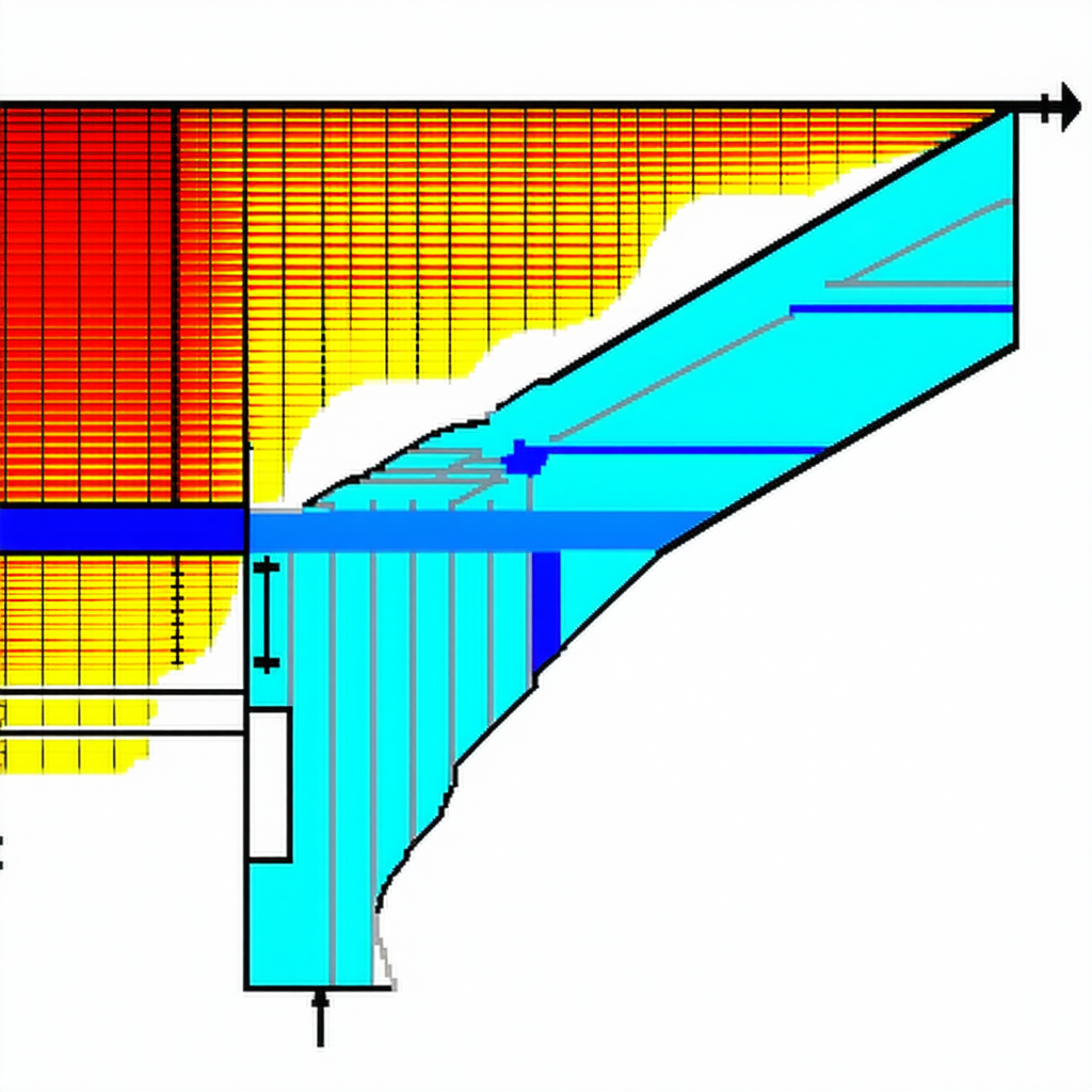The Image Is A Graphic Representation Of A Waterway, With A Blue Line Running Through It