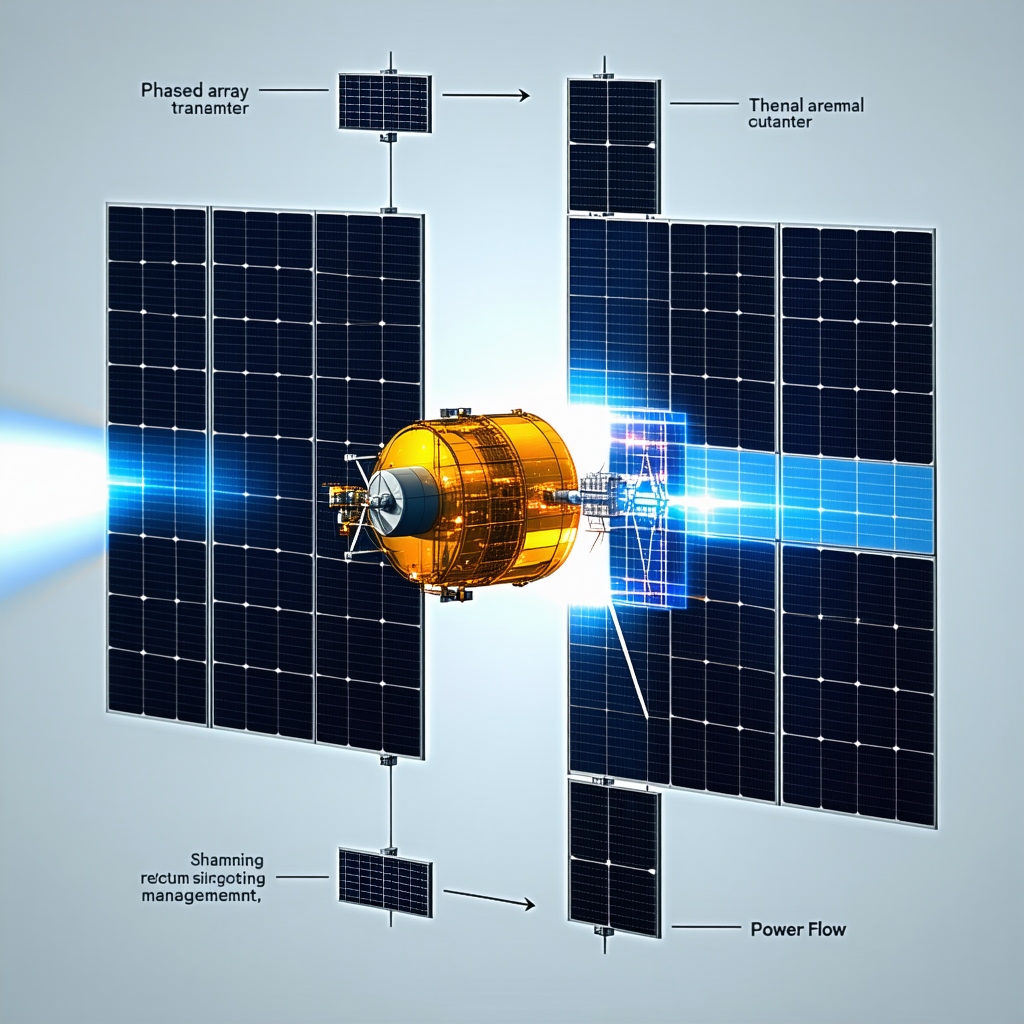 A Spacecraft With A Solar Panel On Its Side