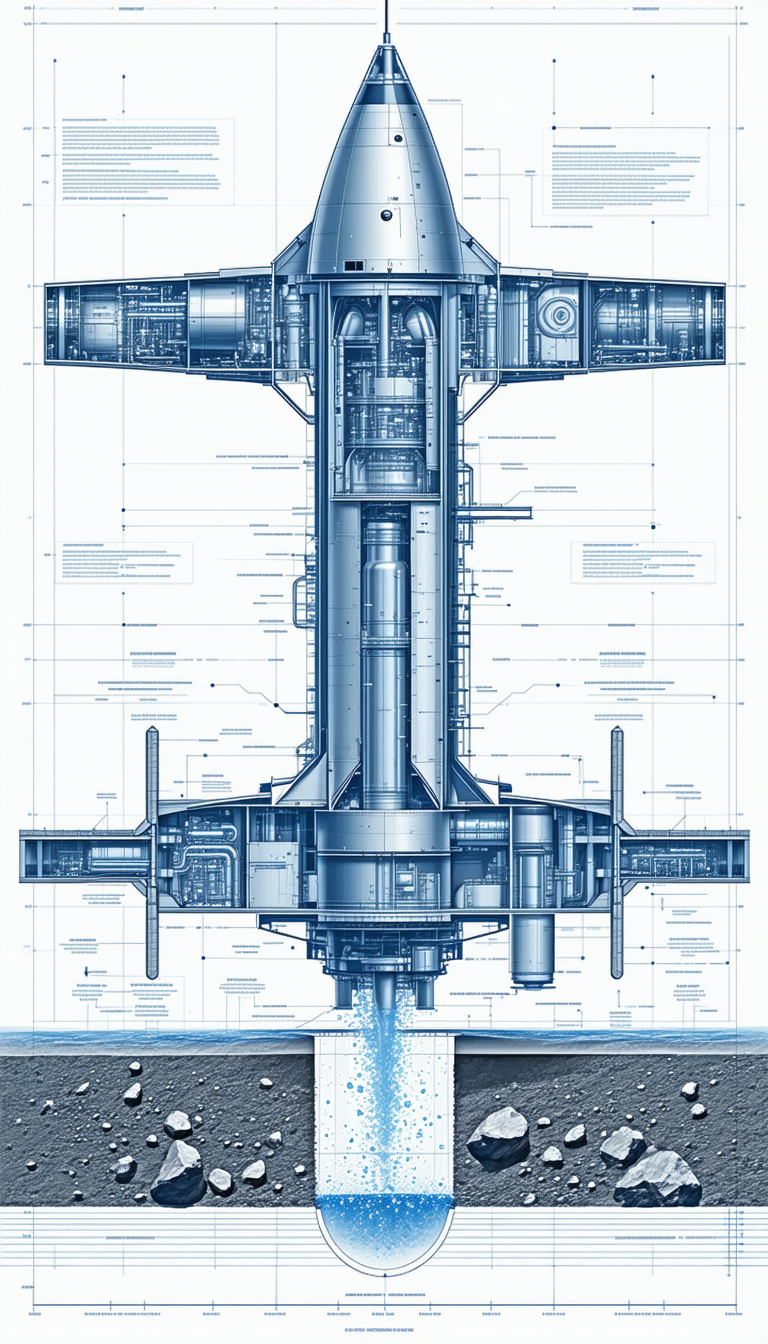 The Image Is A Blueprint Of A Large