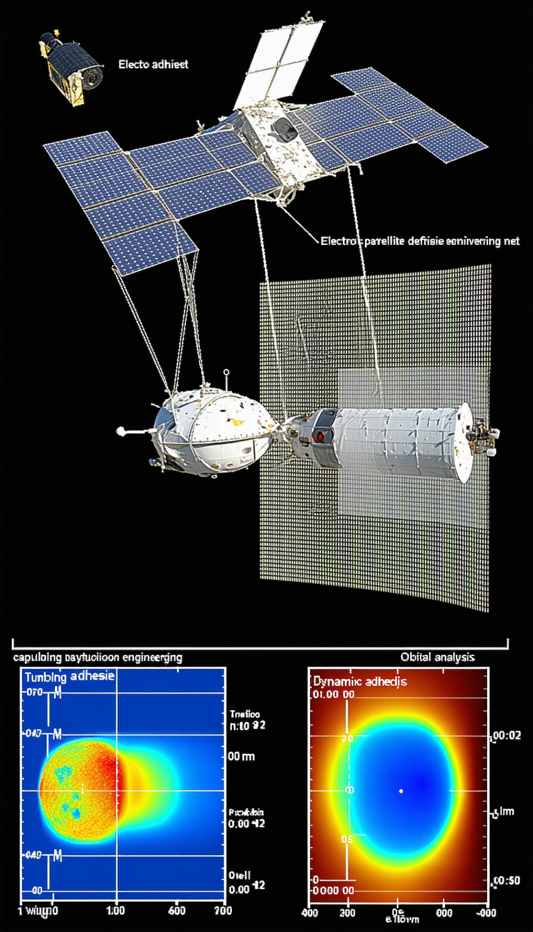 A Spacecraft With A Large Satellite Attached To It