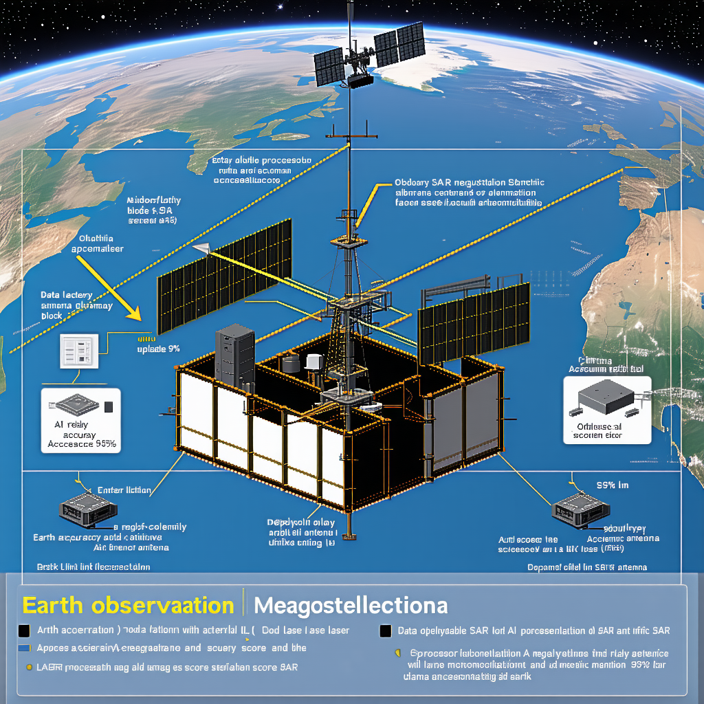 The Image Is A Diagram Of A Space Station, Showing Its Various Components And Their Functions
