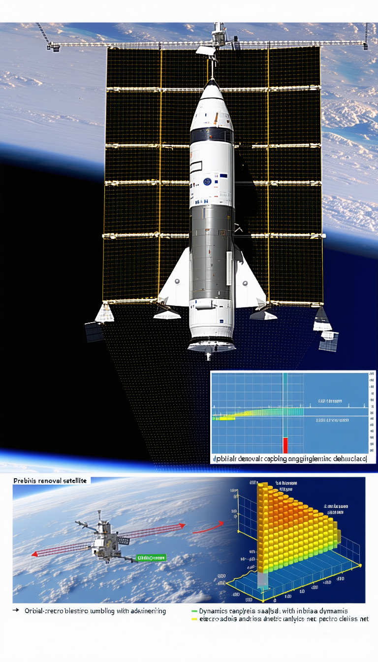 A Space Shuttle With A Large Satellite On Top Of It