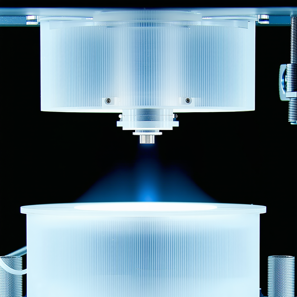 A Large, Clear Glass Dome Is Sitting On A Table