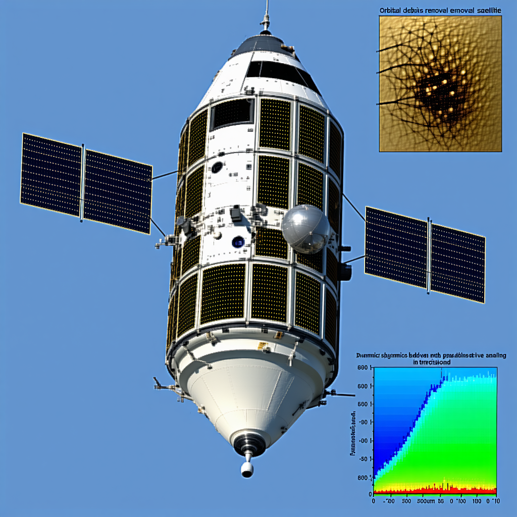 A Space Shuttle With A Large Satellite Dish On Top Of It