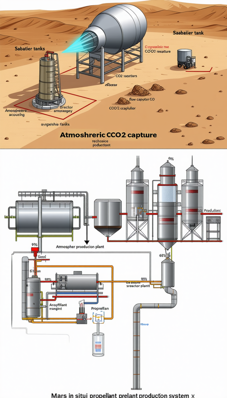 The Image Is A Diagram Showing The Process Of Capturing And Producing Atmospheric Co2