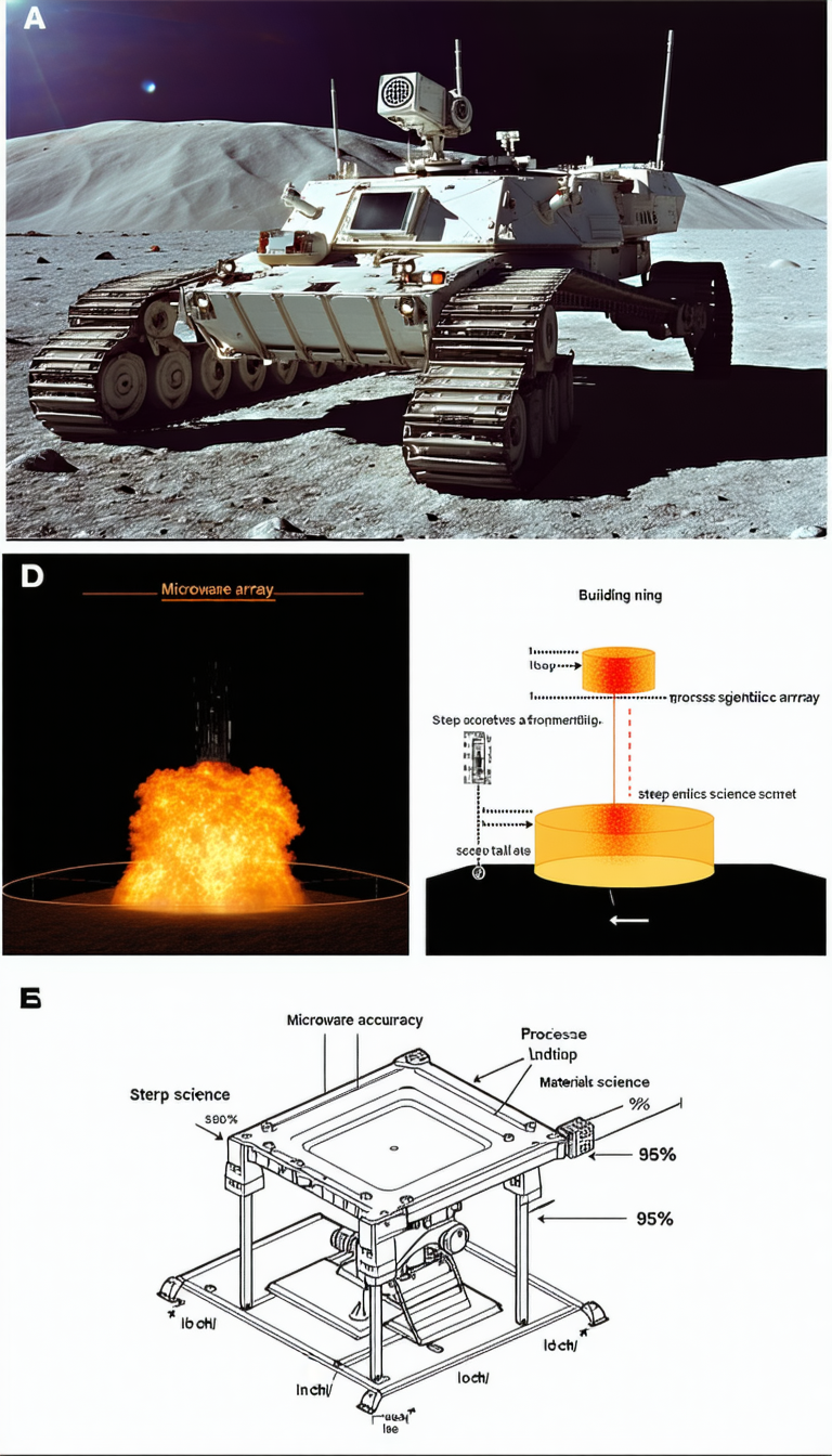 The Image Is A Series Of Four Pictures, Each Showing A Different Aspect Of A Rocket