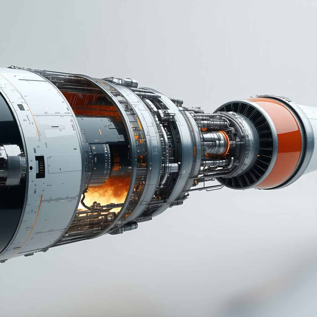 A Large Jet Engine Is Shown In A Close-up View