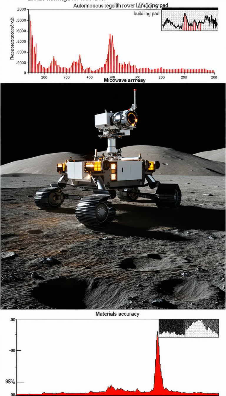 A White Robotic Vehicle, Possibly A Rover, Sitting On A Rocky Surface