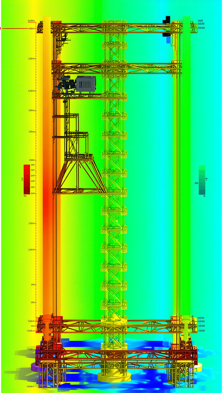 A Large Crane With A Yellow And Black Color Scheme
