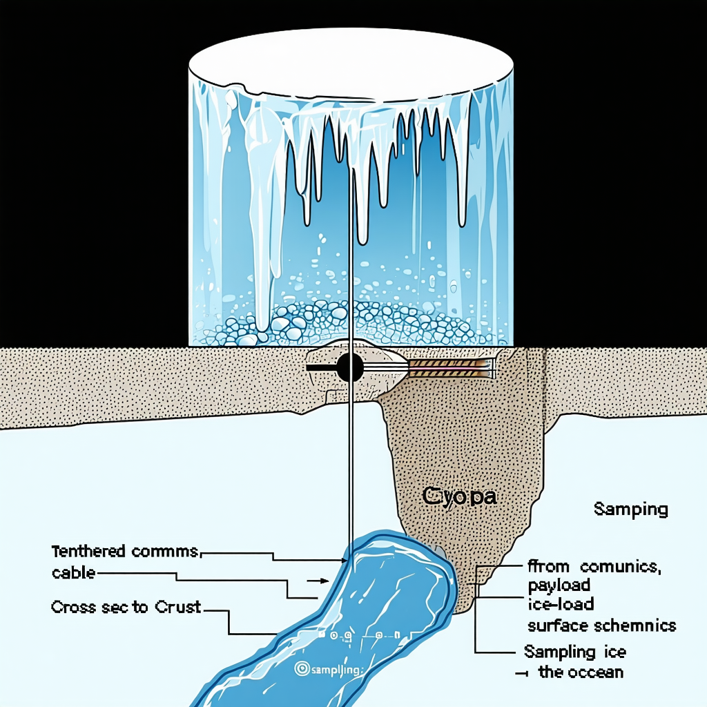 A Cross-section Of A Glacier, With A Blue Ice-cube In The Center