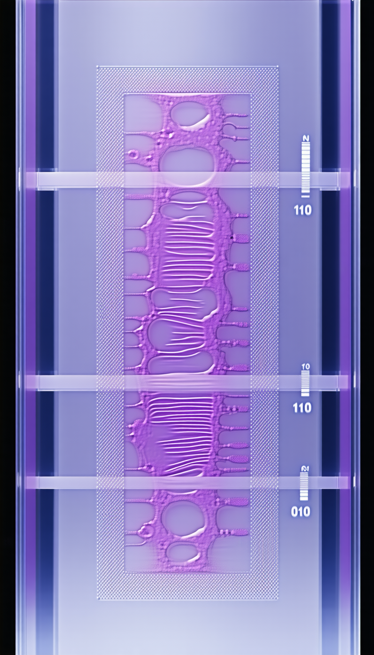 A Purple Liquid Is Flowing Through A Tube, Which Is Filled With A Purple Substance