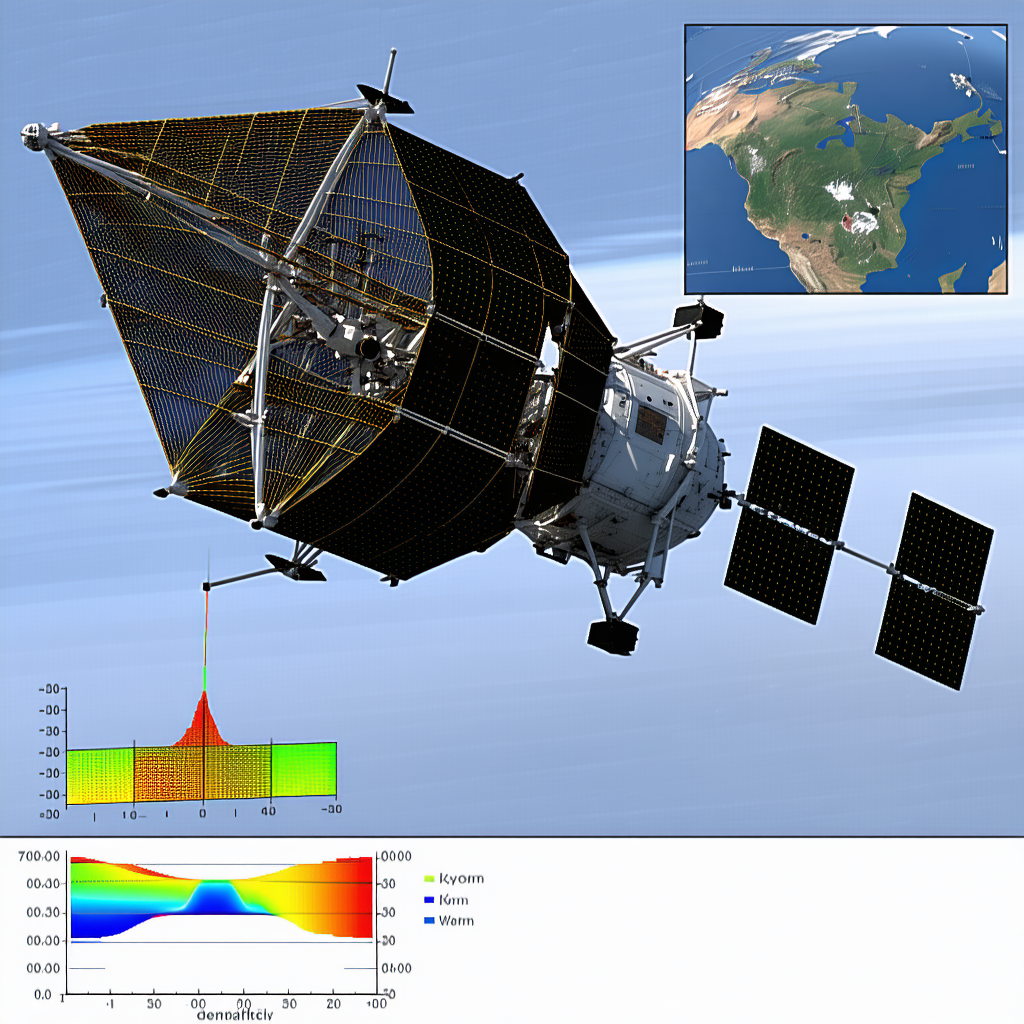 A Spacecraft With A Large Dome On Top, Flying Through The Air