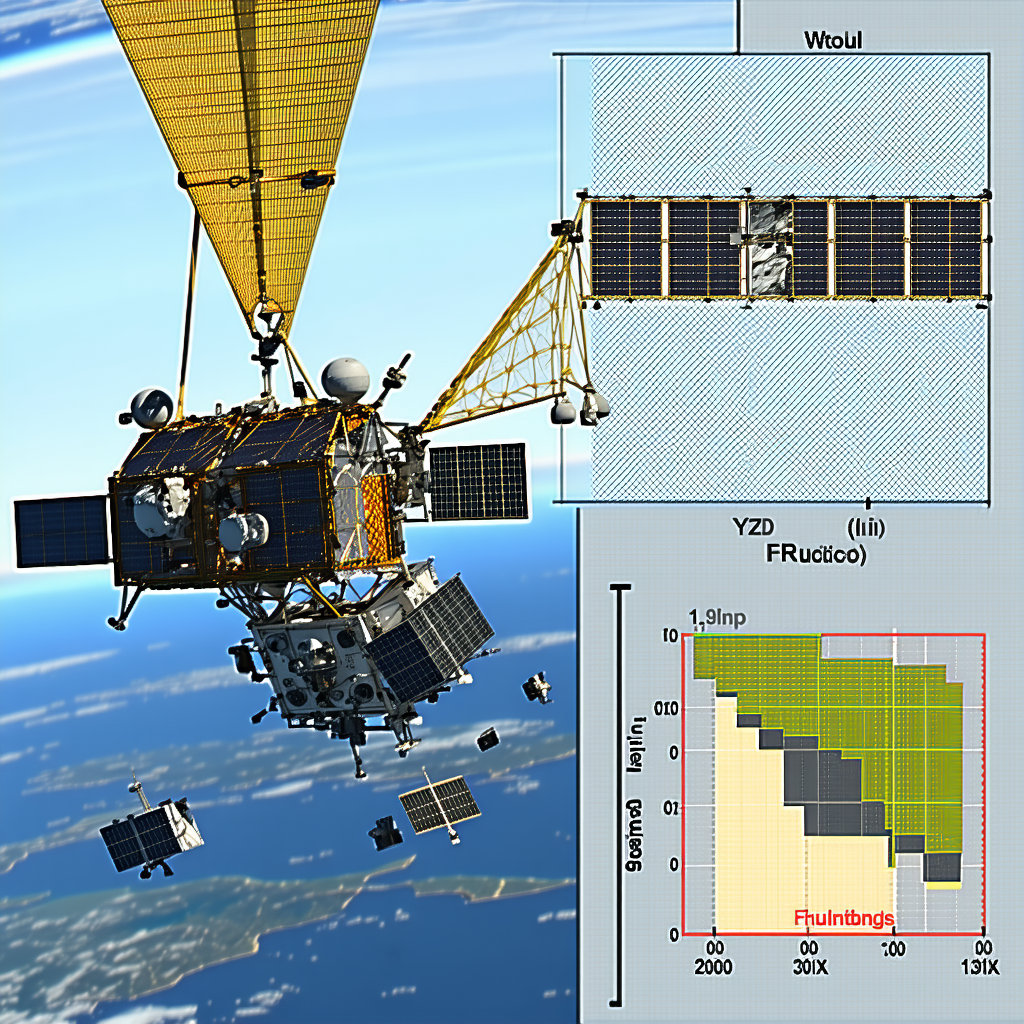 A Spacecraft, Likely A Satellite, Flying High Above The Earth