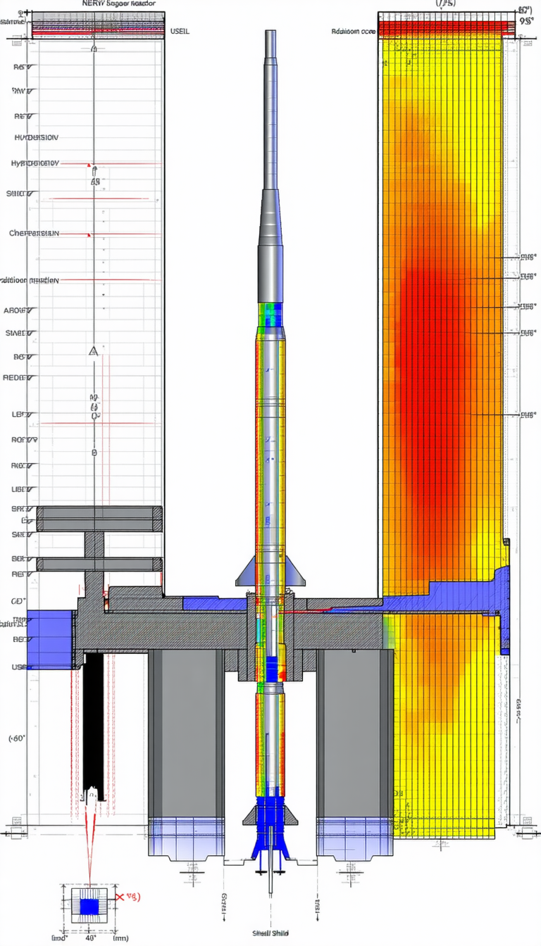 A Large, Long, And Skinny Rocket Is Shown In A Computer-generated Image