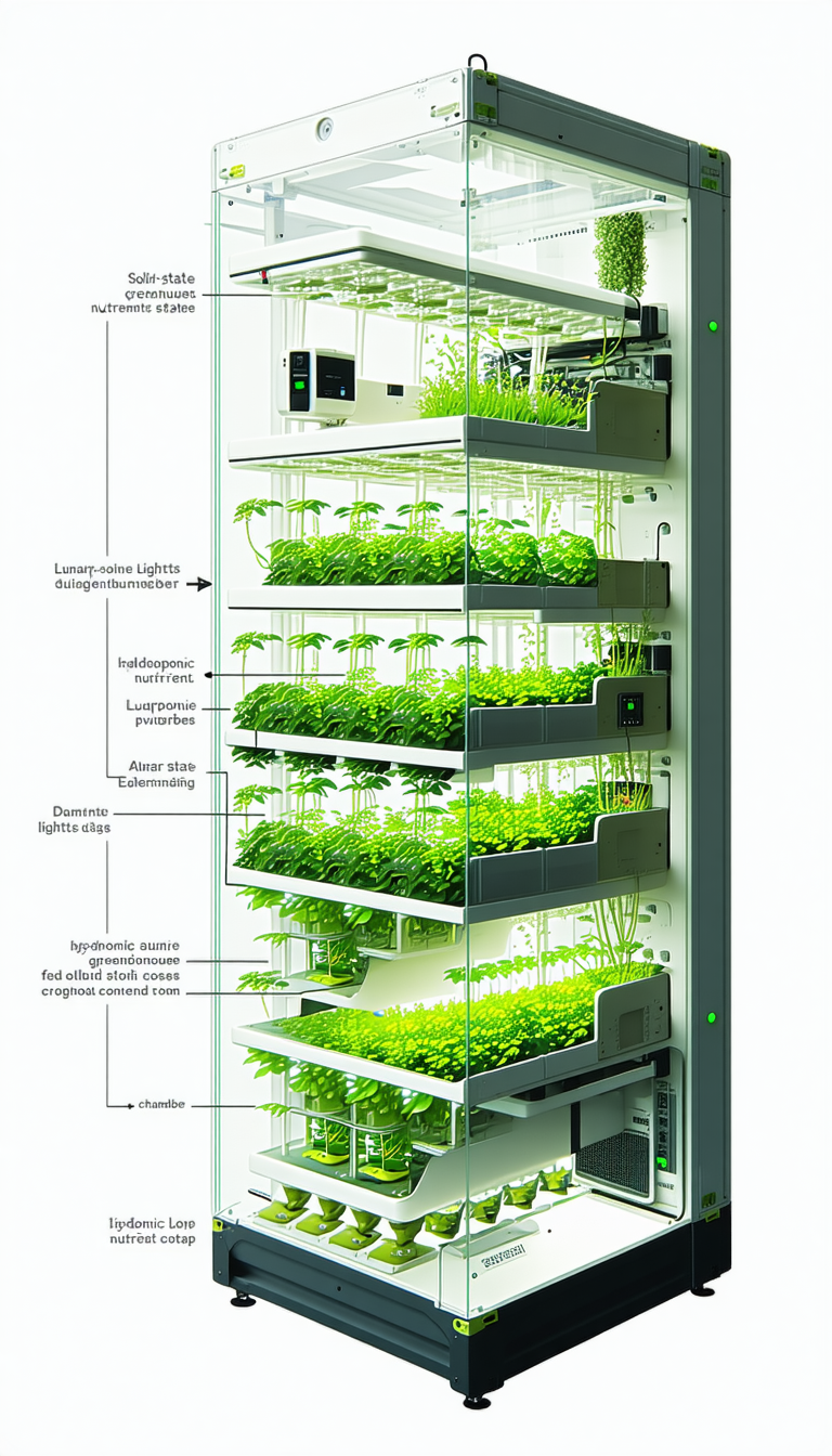 large, multi-tiered plant growing system