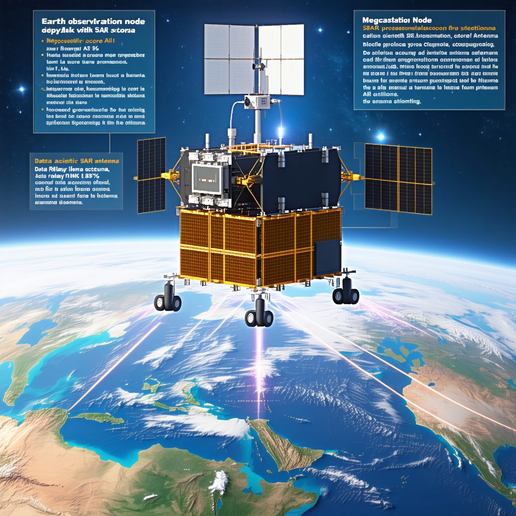 diagram spacecraft, likely satellite