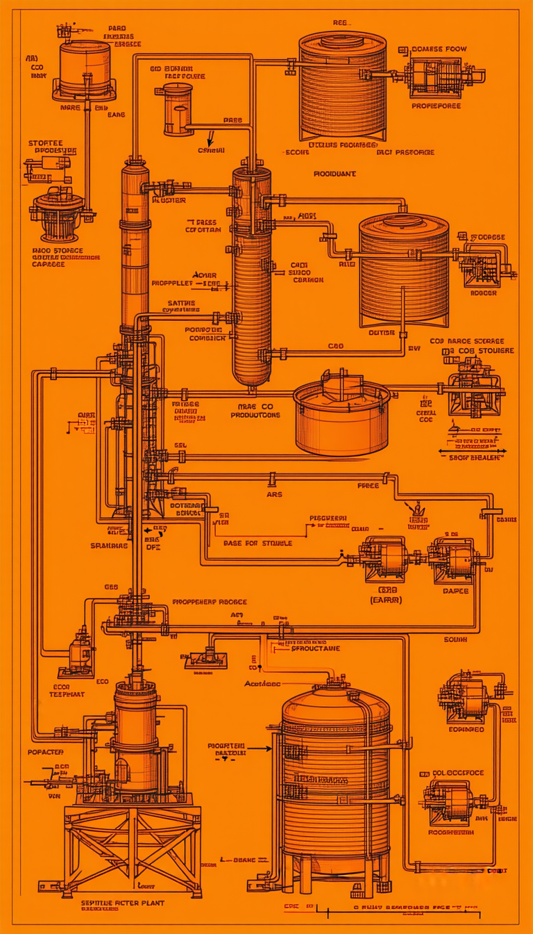 detailed diagram chemical plant