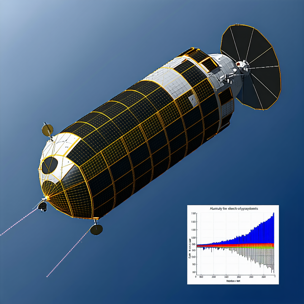 A Large, Round, And Yellow Spacecraft Floating In The Air