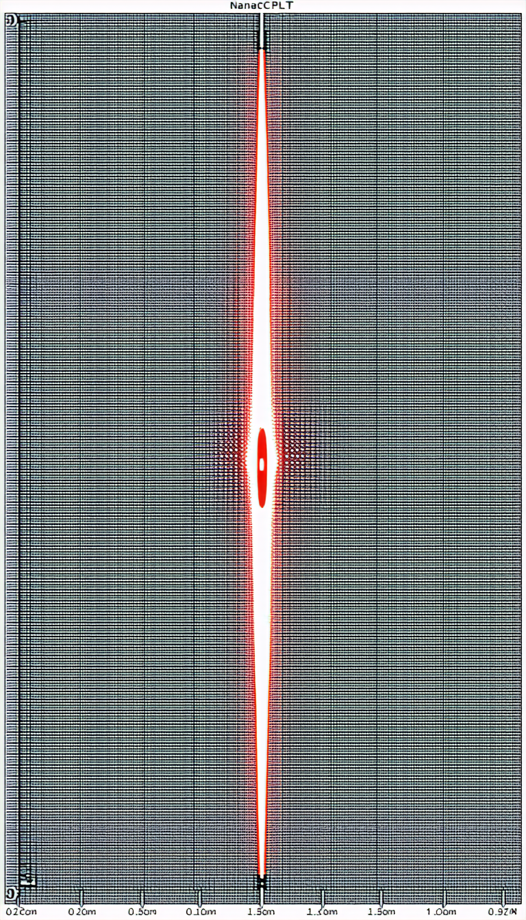 A Red Light Is Shining Through A Hole In A Wall
