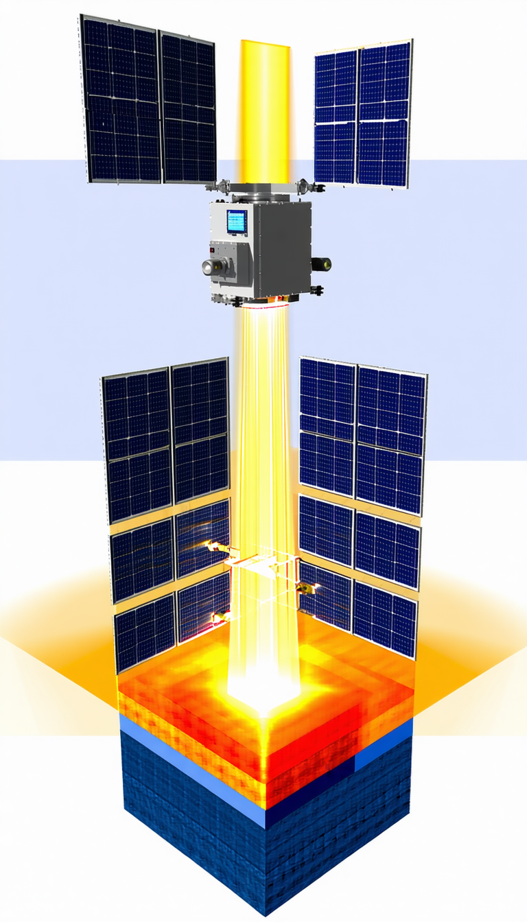 A Large, Multi-layered Structure With A Solar Panel System On Top