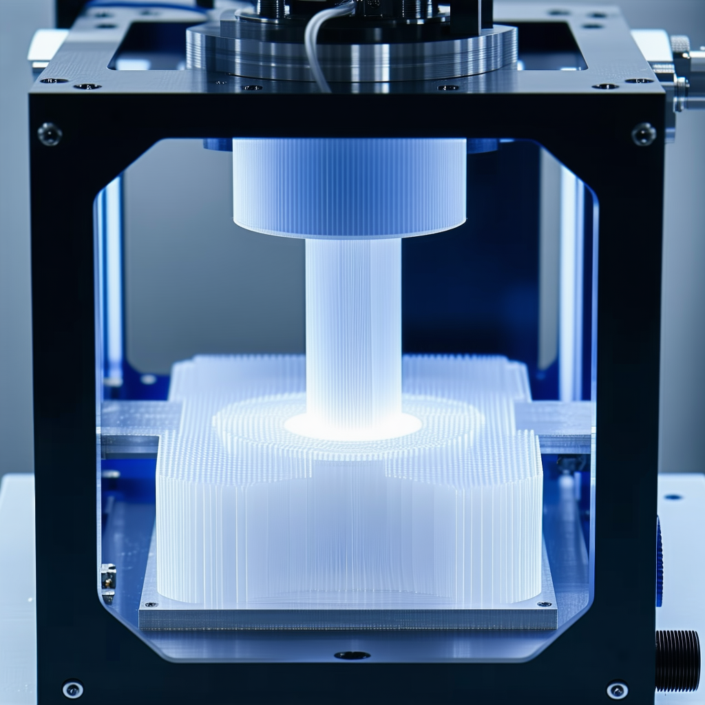 A Machine That Is Casting A Plastic Object