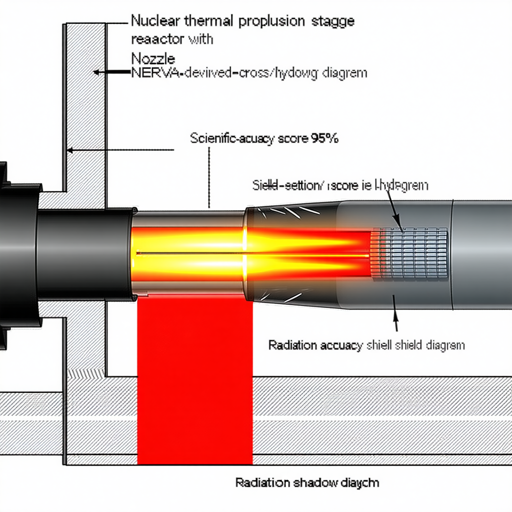 The Image Is A Diagram Showing The Process Of Nuclear Thermal Propulsion
