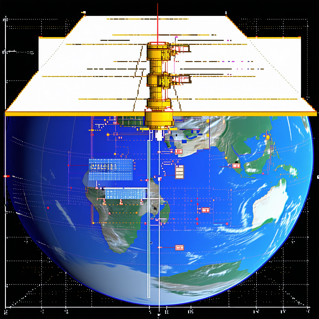 A Computer-generated Image Of The Earth Is Displayed, Showing The Continents And Oceans