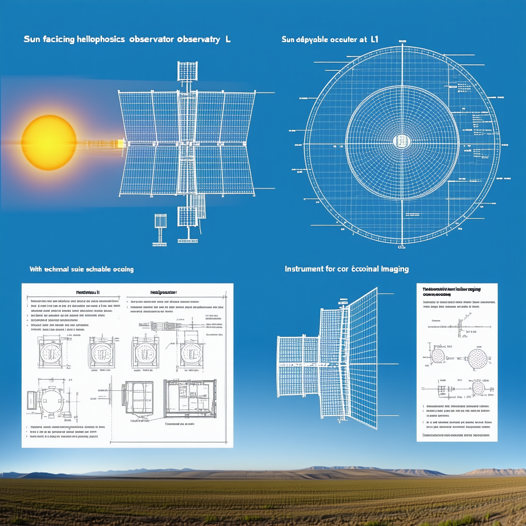 The Image Is A Blue Poster With A Diagram Of A Solar Panel On It