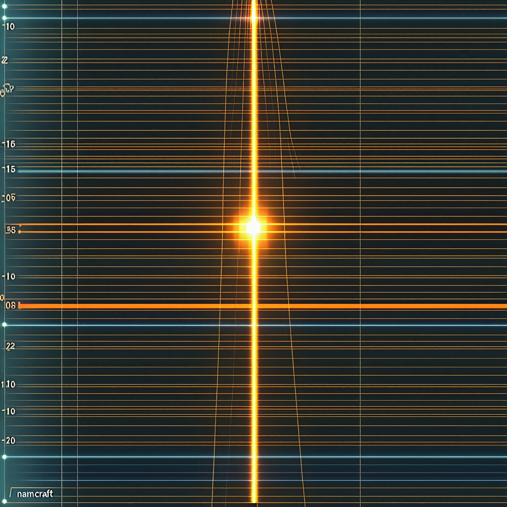 A Bright Yellow Line That Appears To Be A Lightning Bolt
