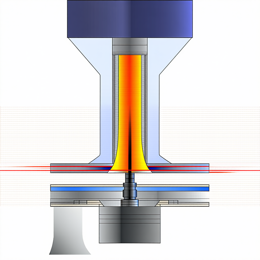 A Blue And Orange Tube Is Shown In A Drawing