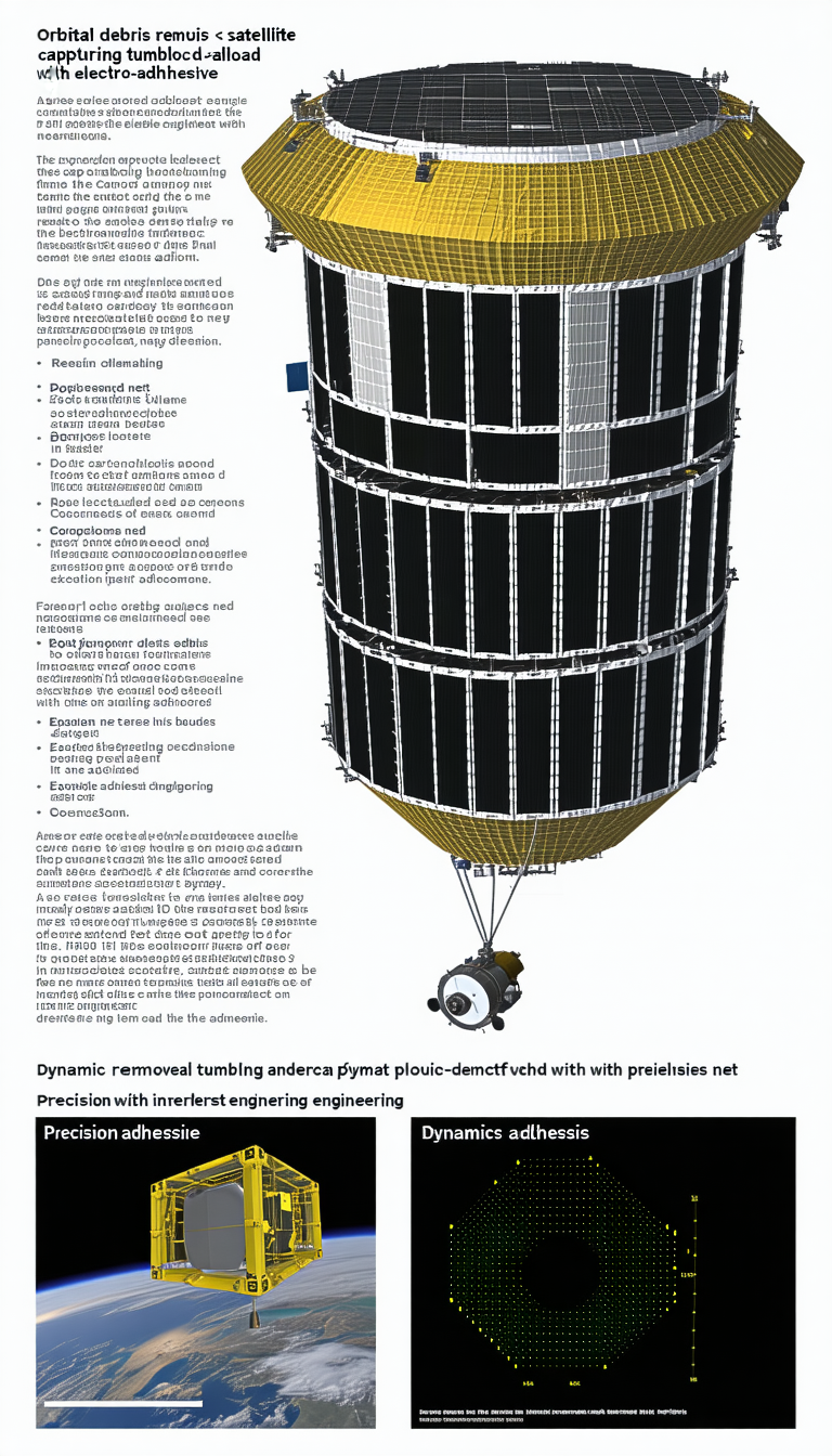 A Large Spacecraft Is Shown In A Diagram, With A Detailed Description Of Its Various Components