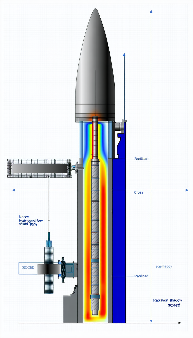 A Large, Blue, And White Rocket Is Shown In A Computer-generated Image