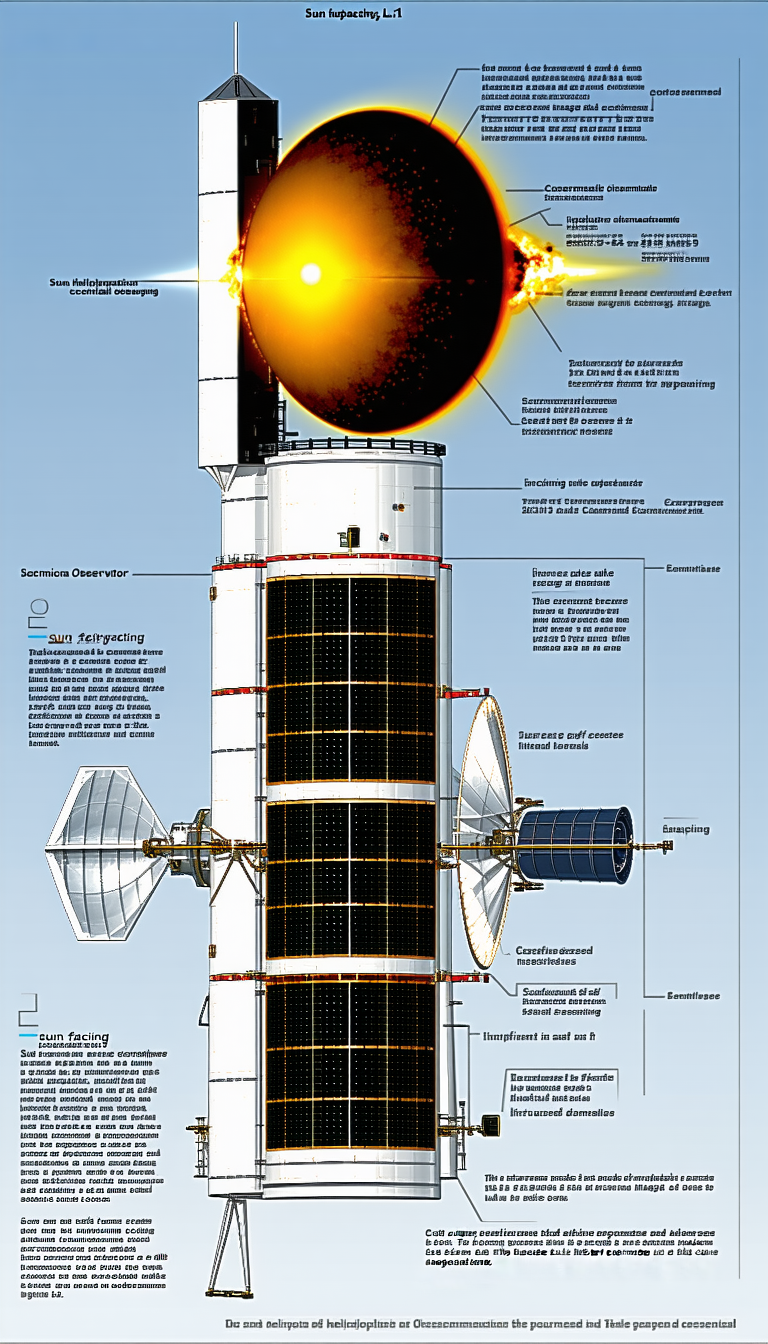 A Large Satellite Dish Is Shown In A Diagram, With Various Parts Labeled