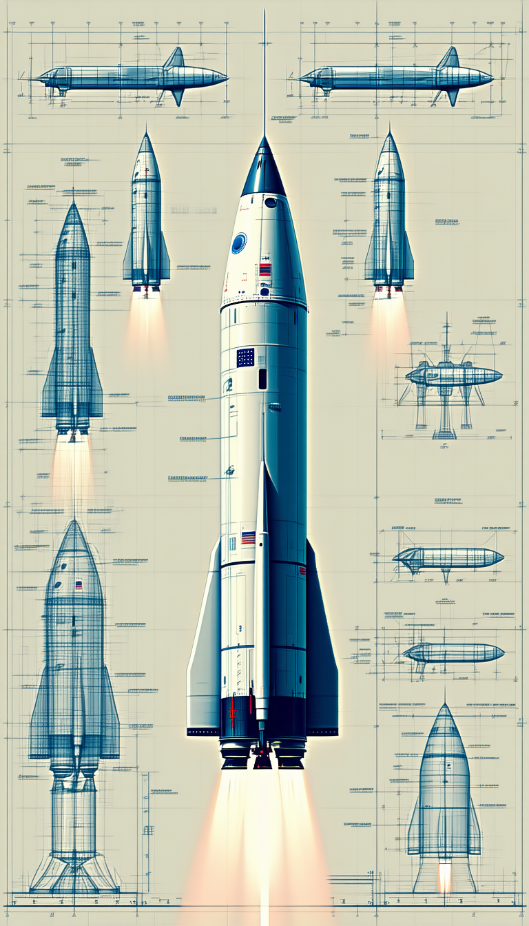 A Space Shuttle Is Shown In A Series Of Diagrams, Illustrating Its Various Components