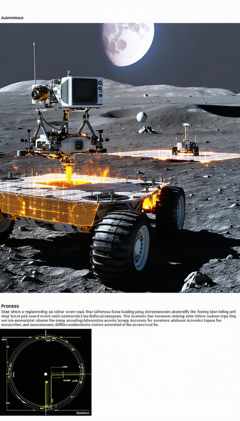 A Robotic Vehicle On A Rocky Surface, Possibly A Moon Or A Planet