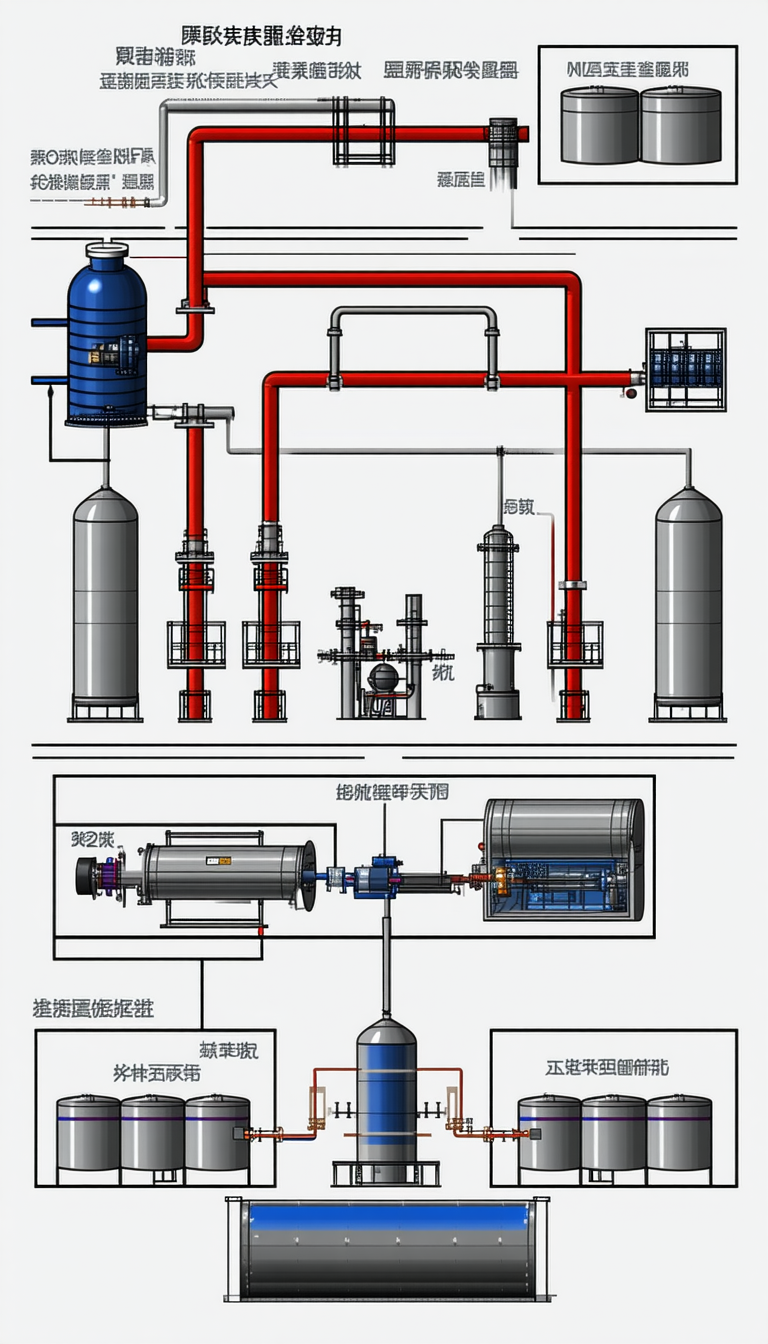 detailed diagram chemical plant
