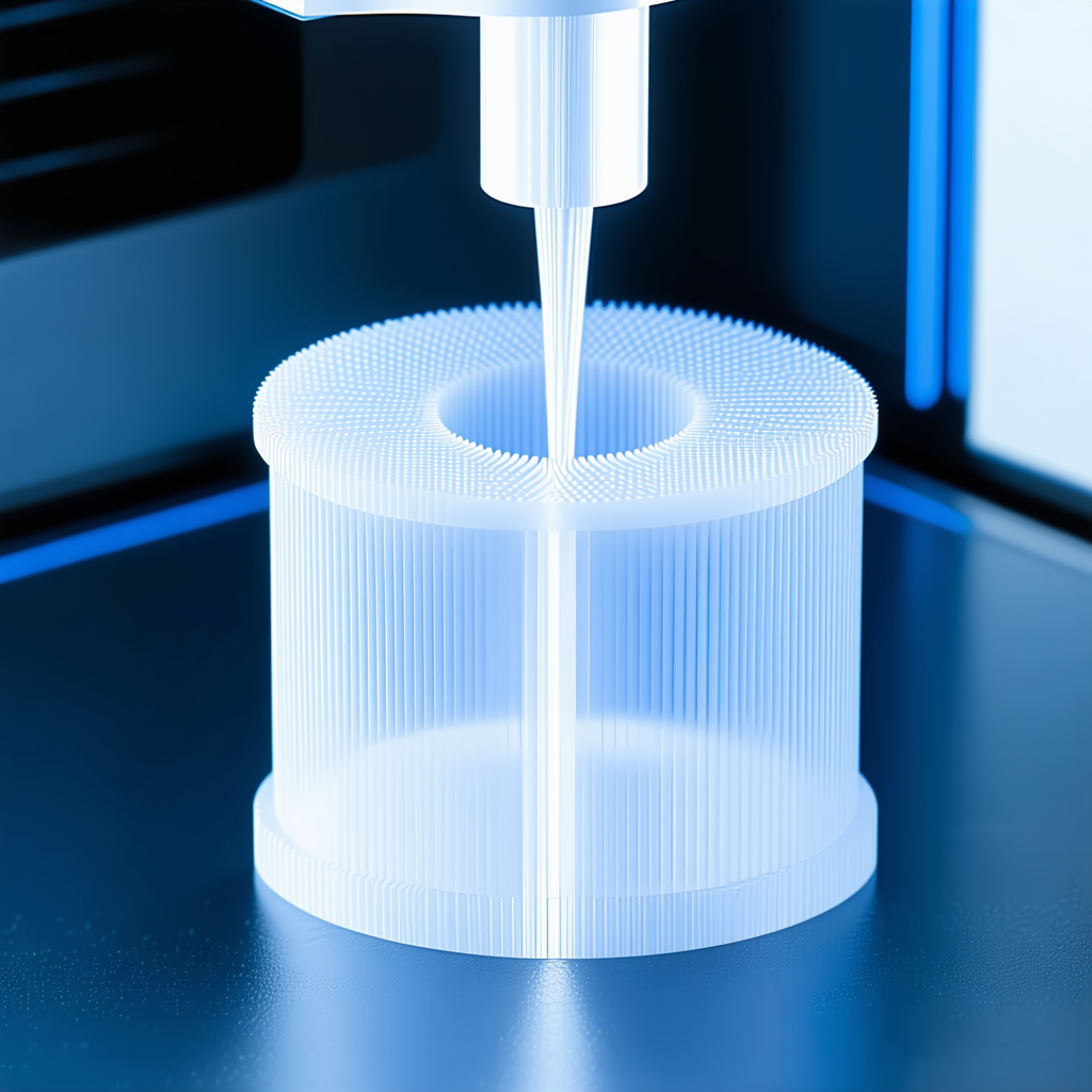 A Clear Plastic Container Is Filled With A Blue Liquid