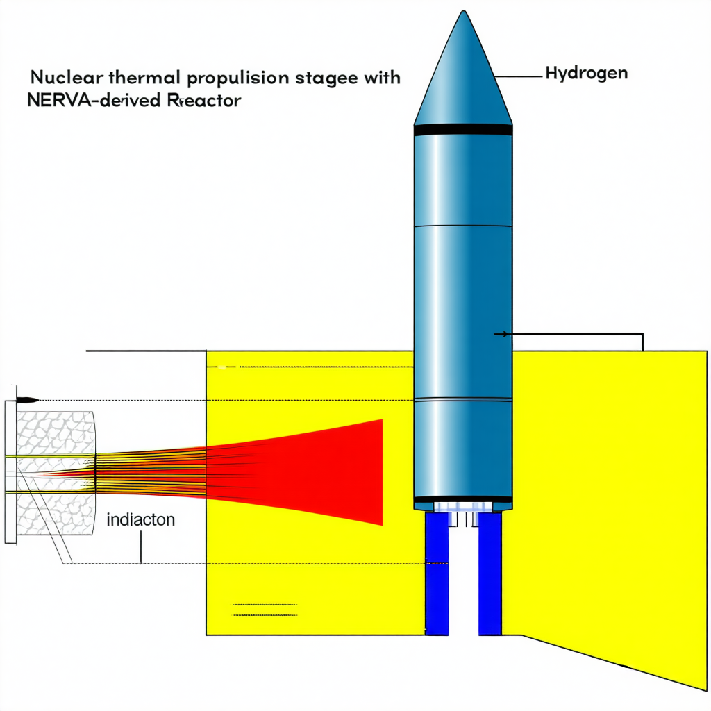 blue yellow rocket shown diagram