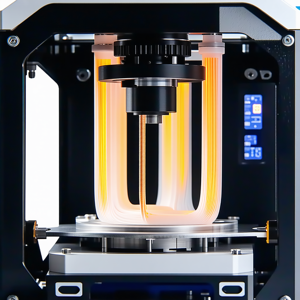 A Machine Is Shown With A Clear Glass Container Inside